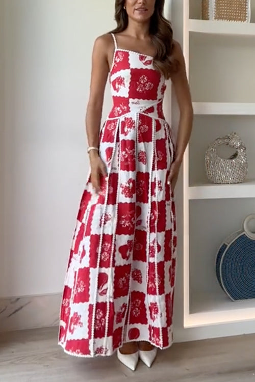 Damenkleid Asymmetrisch mit Einzigartigem Druck Baumwolle Polyester-2