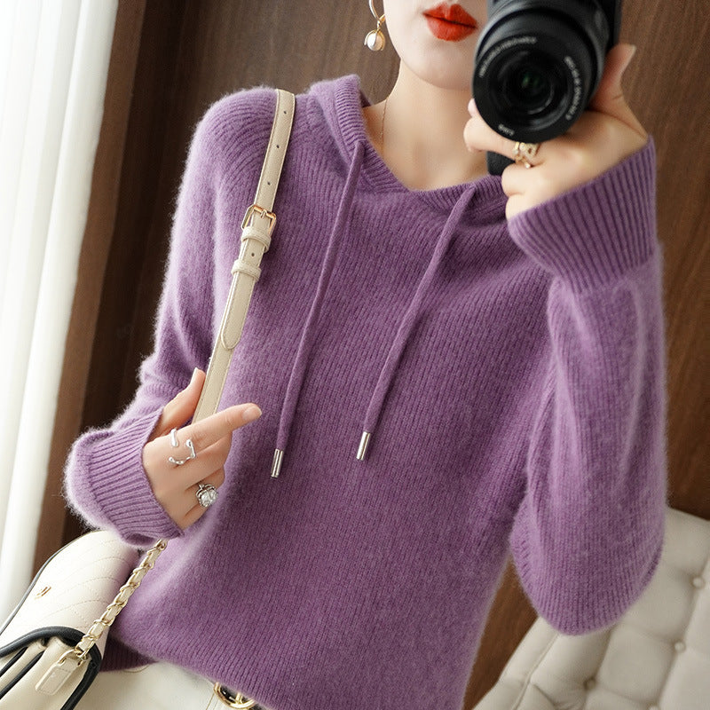 Langer Damen-Hoodie aus 100% Baumwolle – Relaxed Fit mit Kapuze, modernes Design für den Alltag 4