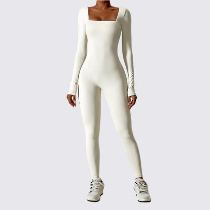 Variant image for Damen-Bodysuit Langarm eckiger Ausschnitt Stretchmaterial-16