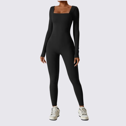Variant image for Damen-Bodysuit Langarm eckiger Ausschnitt Stretchmaterial-11