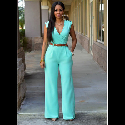 Damen-Jumpsuit mit geraden Beinen aus Polyester und Baumwolle – elegant und bequem, erhältlich in S-XXL 10