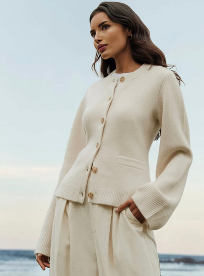 Variant image for Damen-Cardigan, mit Knopfverschluss, weicher Stoff-1