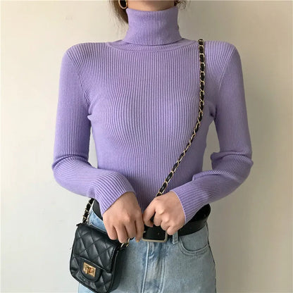 Damen-Rollkragenpullover, Oversized Acrylmischung-6