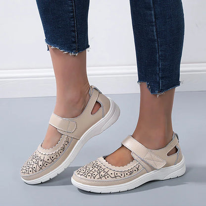 Damen-orthopädische Komfortschuhe, Leder-5