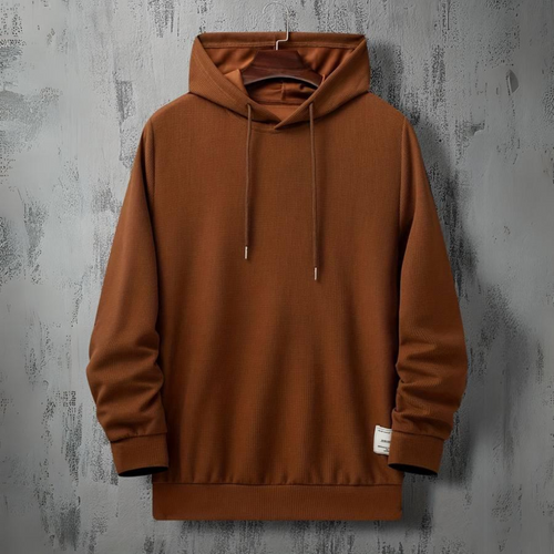 Herren-Hoodie, lässige Baumwolle, mit Kapuze-1