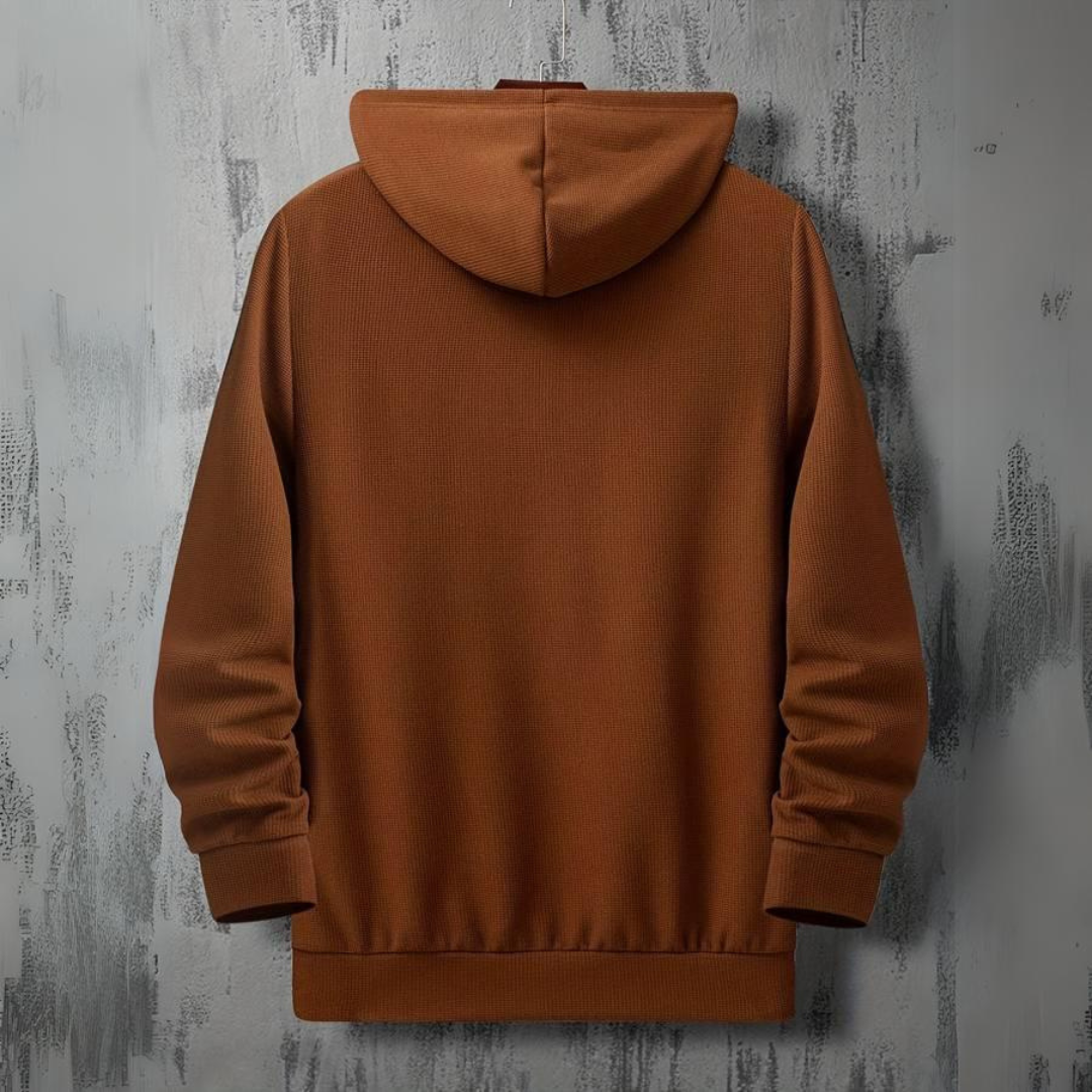 Herren-Hoodie, lässige Baumwolle, mit Kapuze-2