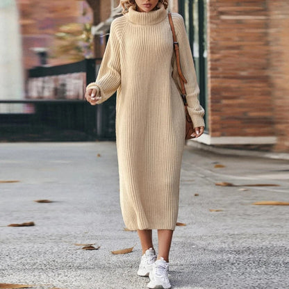 Variant image for Damen-Lässiges Kleid, atmungsaktives Strickmaterial-1