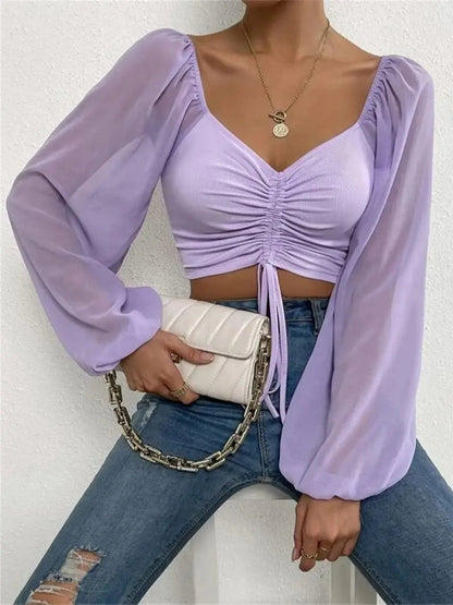 Damen-Top, trendiges Design, hochwertiger Stoff-4