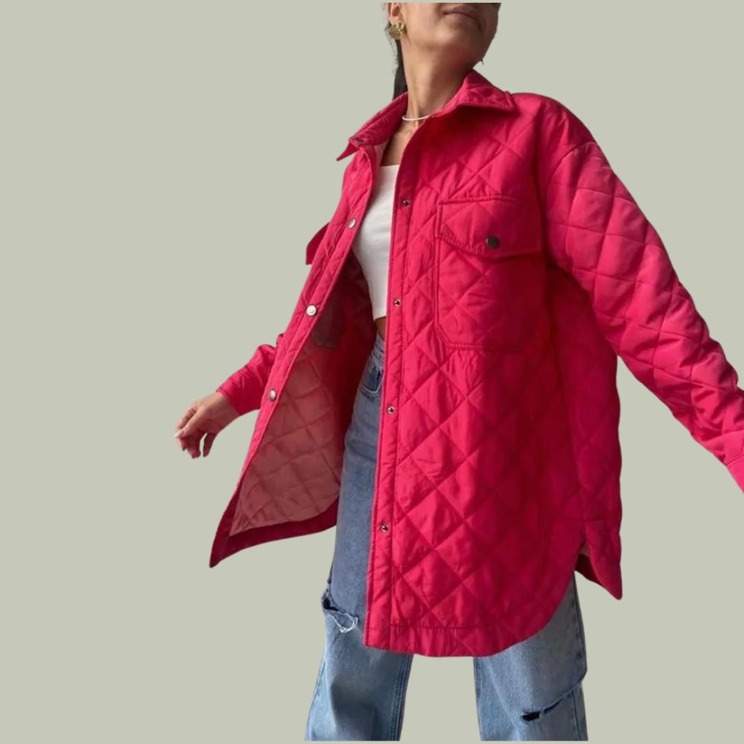 Variant image for Damenjacke Gesteppt mit Taillengürtel in Polyester-1