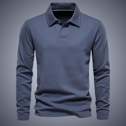 Variant image for Herren-Freizeitpoloshirt, klassische Baumwolle, lässige Passform-1