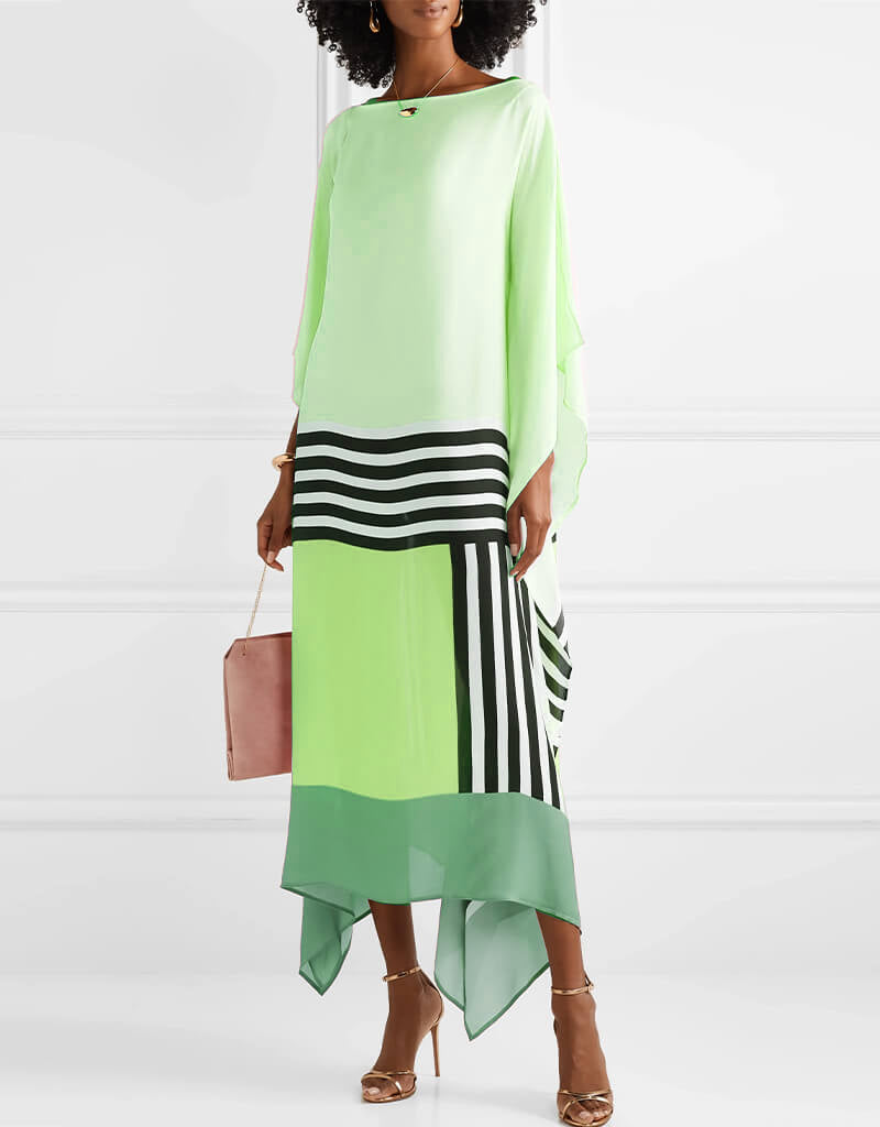 Damen-Kaftankleid, leichtes Material, lässige Passform-5