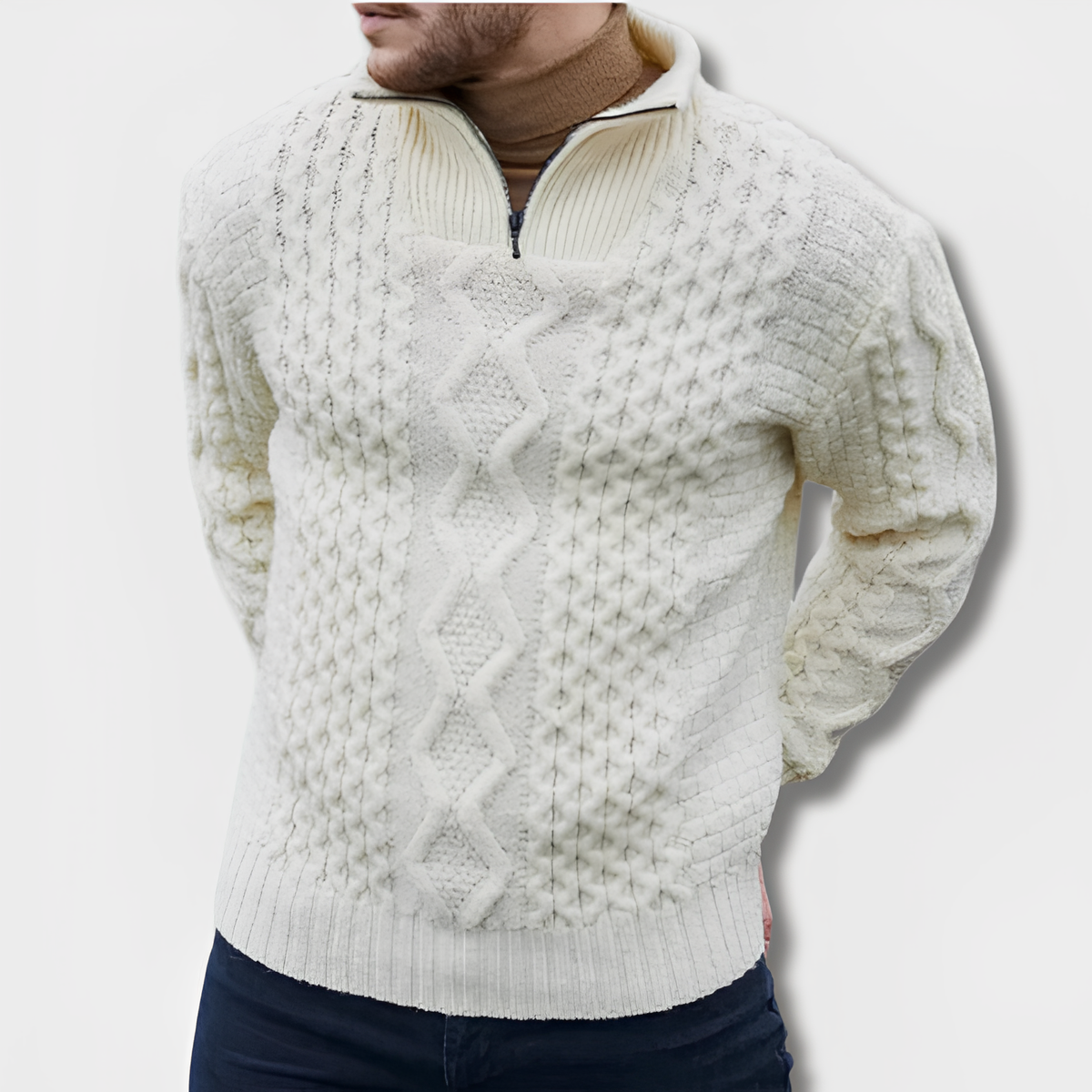 Variant image for Herren-Pullover, klassisches Design, weiche Baumwolle-13
