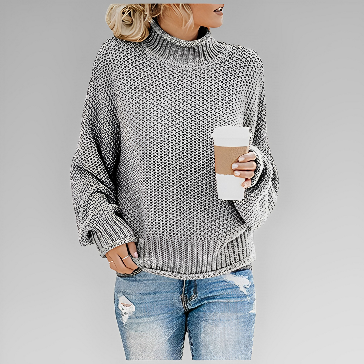 Winterpullover für Damen aus 100 % Acryl – weicher und warmer Pullover mit vielseitigem Design, mehrere Größen S-XL 5
