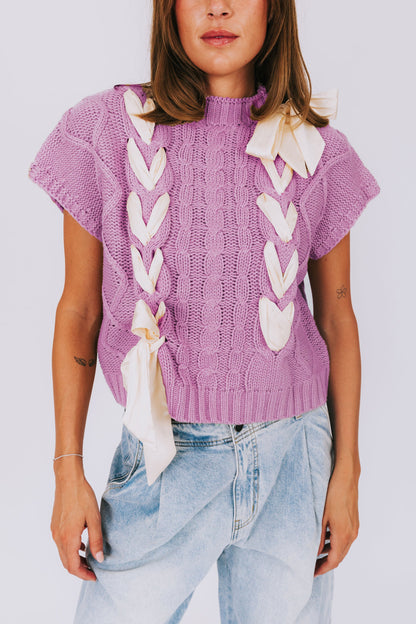 Variant image for Damen-Pullover, gestricktes Polyester, mit dekorativem Stickband-25
