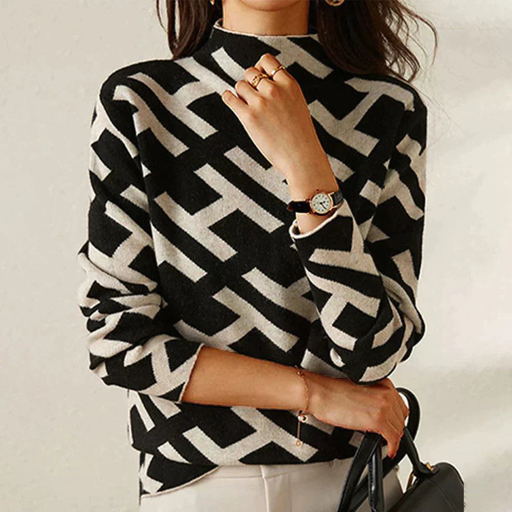 Damenbluse mit Print, feminines Design, 100% Polyester-2