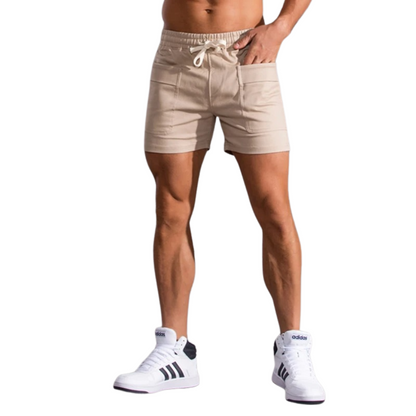 Damen-Shorts, Boho, elastischer Bund, Baumwolle-4