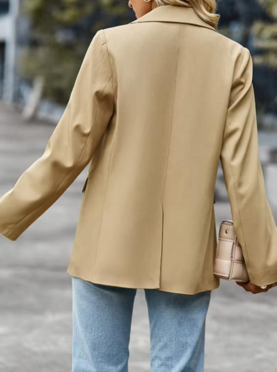Damen Blazer Lockere Passform Polyester für Alltag und Fest 3