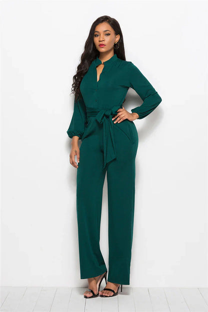 Damen-Jumpsuit, breit, Beine, modern, hochwertiger Stoff-3