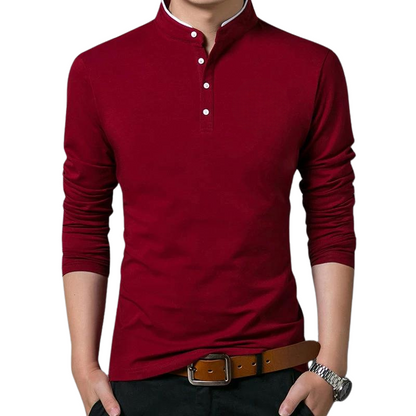 Herren-Polo-T-Shirt, klassische Baumwolle-3