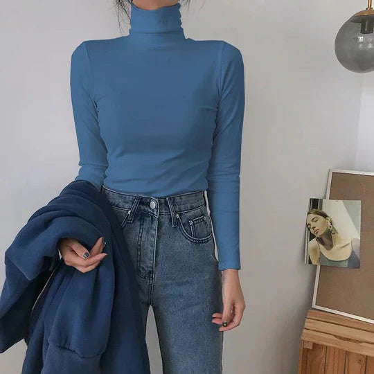 Damen-Pullover, lange Ärmel, weiches Material, elegant 9