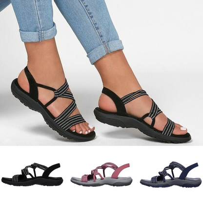 Damen-Sandalen, orthopädisch, weiche Sohle, verstellbare Riemen für die Freizeit 2