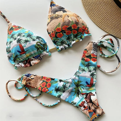 Damen Bikini Trendiges Nylon Spandex 8