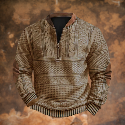 Damenpullover Mit Reißverschluss Weiches Polyester-3