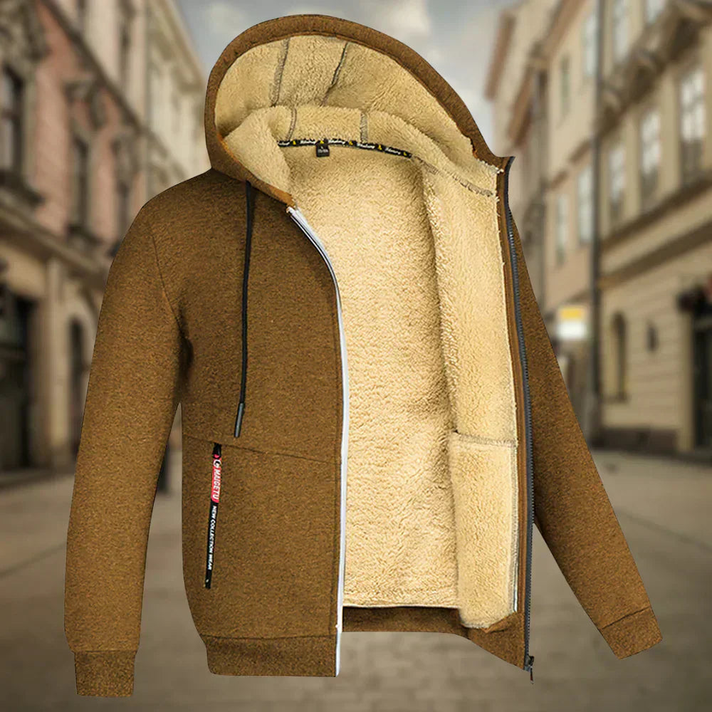 Herren-Hoodie aus Fleece, moderne lässige Passform, 100 % Polyester – 5