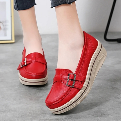 Variant image for Herrenschuhe, Leder, Retro Schnalle, dicke Sohle, komfortabler Stil-46