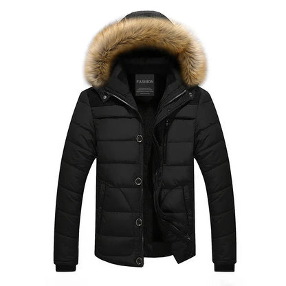 Winterjacke Damen mit Kapuze Polyester Wind- und wasserabweisend Langer Schnitt 1