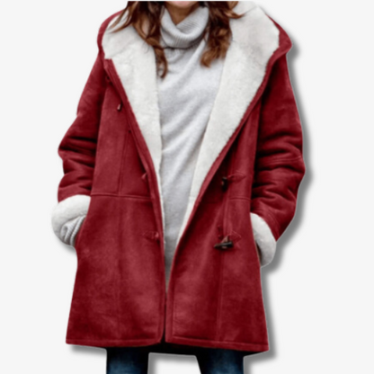 Damenjacke Monochrom mit Fleecefutter für Kalte Wintertage-4