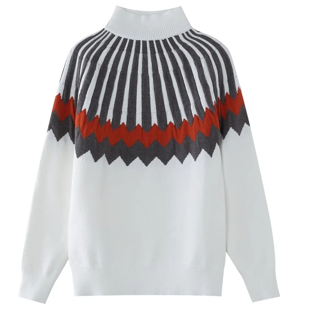 Damen Winterpullover Trendig Acryl Komfortabel-4