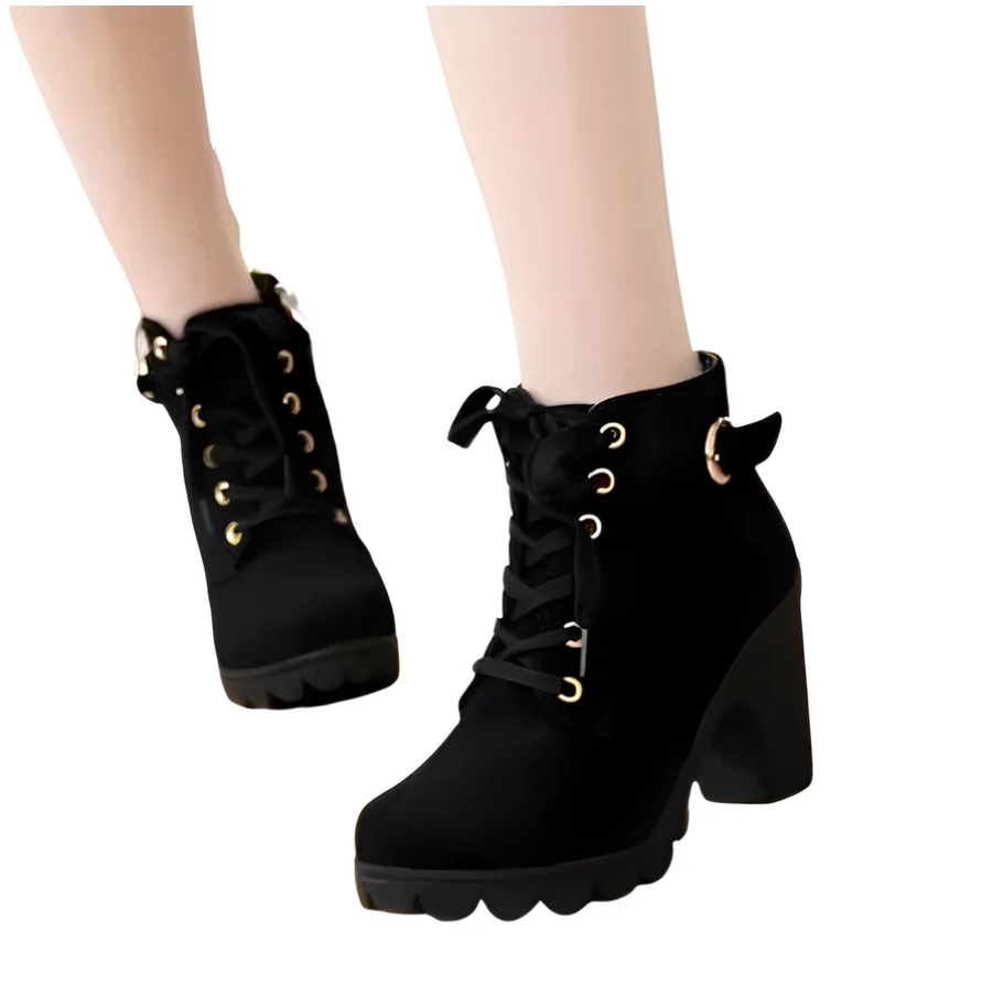 Damen-Stiefel, traditionelles Design, synthetische Materialien-3