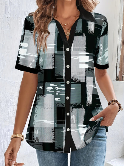 Weiße Damenbluse, Oversize, modern, Baumwolle-2