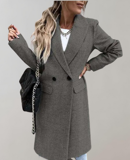 Langer Wintermantel Damen Elegantes Design Hochwertiges Material 8