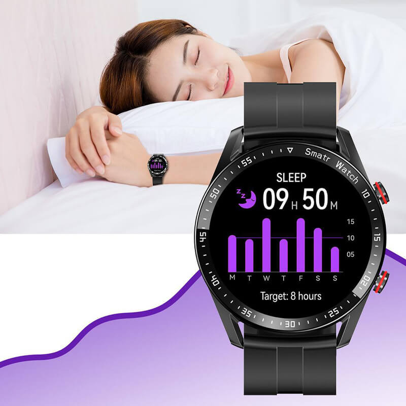 multifunktionale Smartwatch, Gesundheitsüberwachung, Kunststoff, Silikon-6