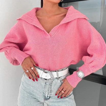 Damen-Strickpullover aus zeitlosem Acryl – bequem und vielseitig, normale Passform, perfekt für Layering 2