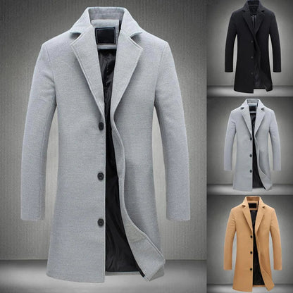Langer Wintermantel Damen Hochwertige Baumwolle Elegantes Design-2