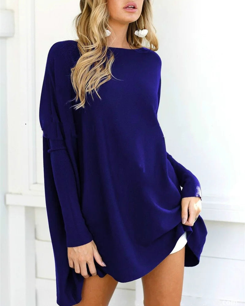 Baggy-Pullover für Damen mit Rundhalsausschnitt aus 100 % Baumwolle – Weiche und lässige Passform für den Alltag 8
