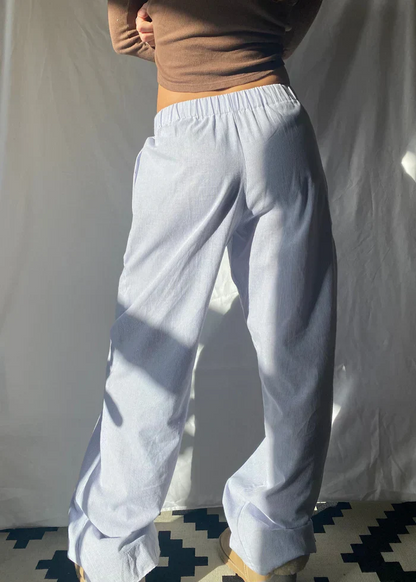 Damen-Hose, mit elastischem Bund, lockere Passform, nachhaltiges Material, schick 3