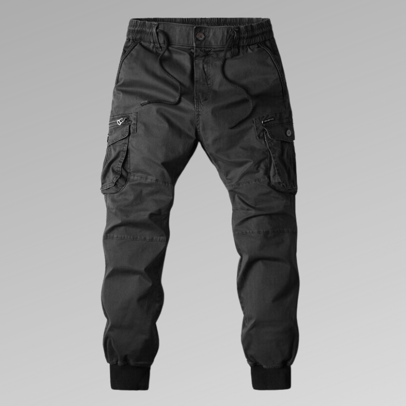 Variantenbild für Herren-Cargohosen mit elastischem Bund und gerippten Details aus 100% Baumwolle-19