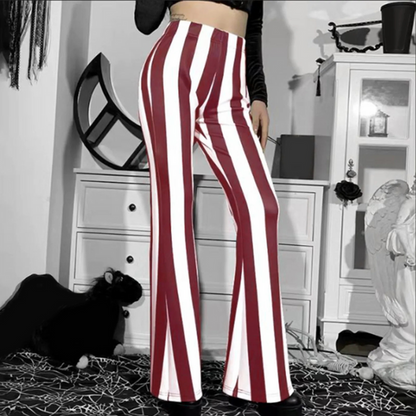 Variant image for Damen Reithose Hohe Taille Gestreift Polyester-11