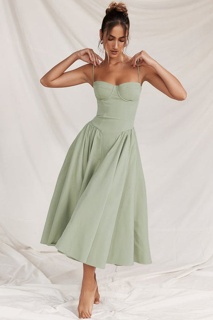 Damenkleid im Korsettstil, atmungsaktives Material-3