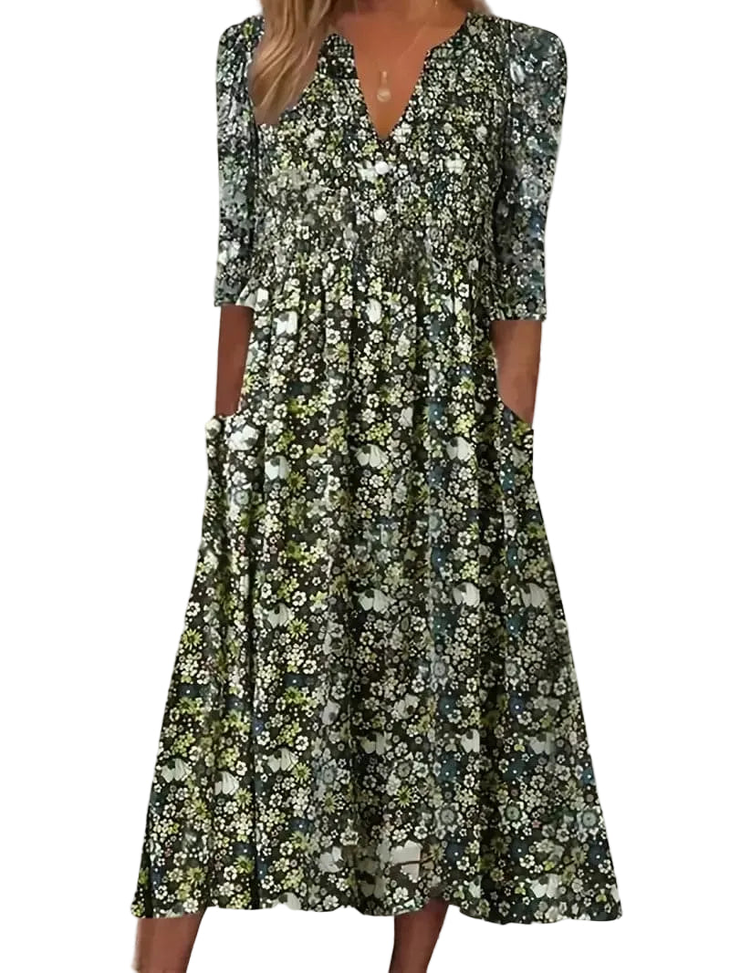 Damenkleid, trendig, bequem, 100 % Baumwolle-1