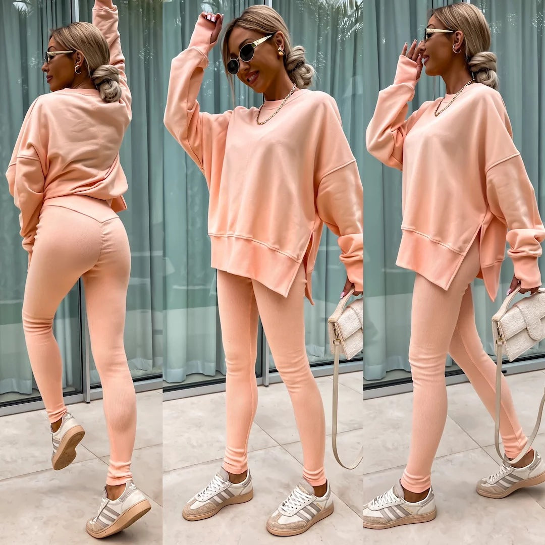 Lässiges Damen-Winter-Set mit langen Ärmeln – strapazierfähiges Polyester, modernes Design für kalte Tage 4