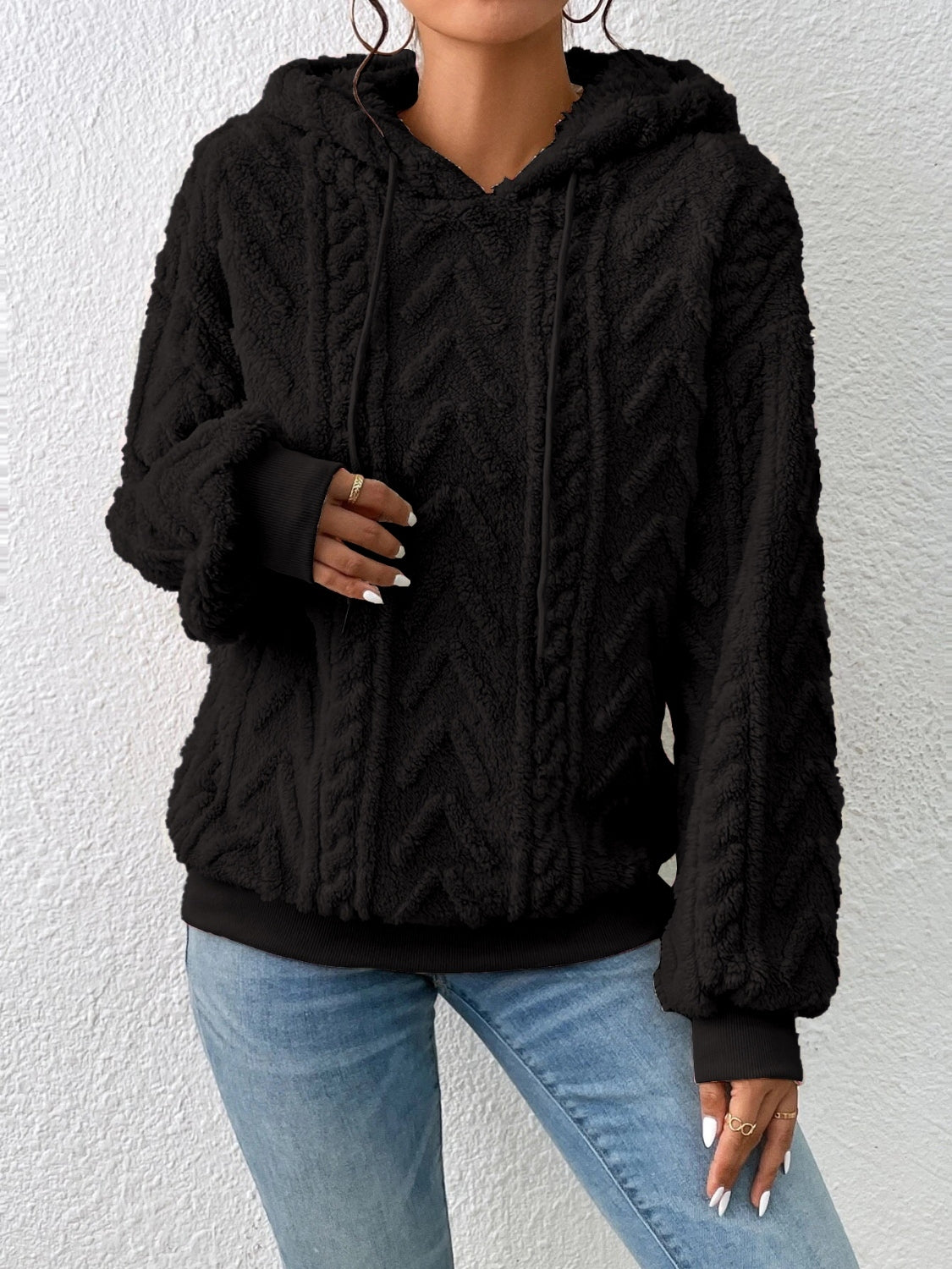 Damen-Hoodie, lässig, Design, weiche Stoffmischung-6