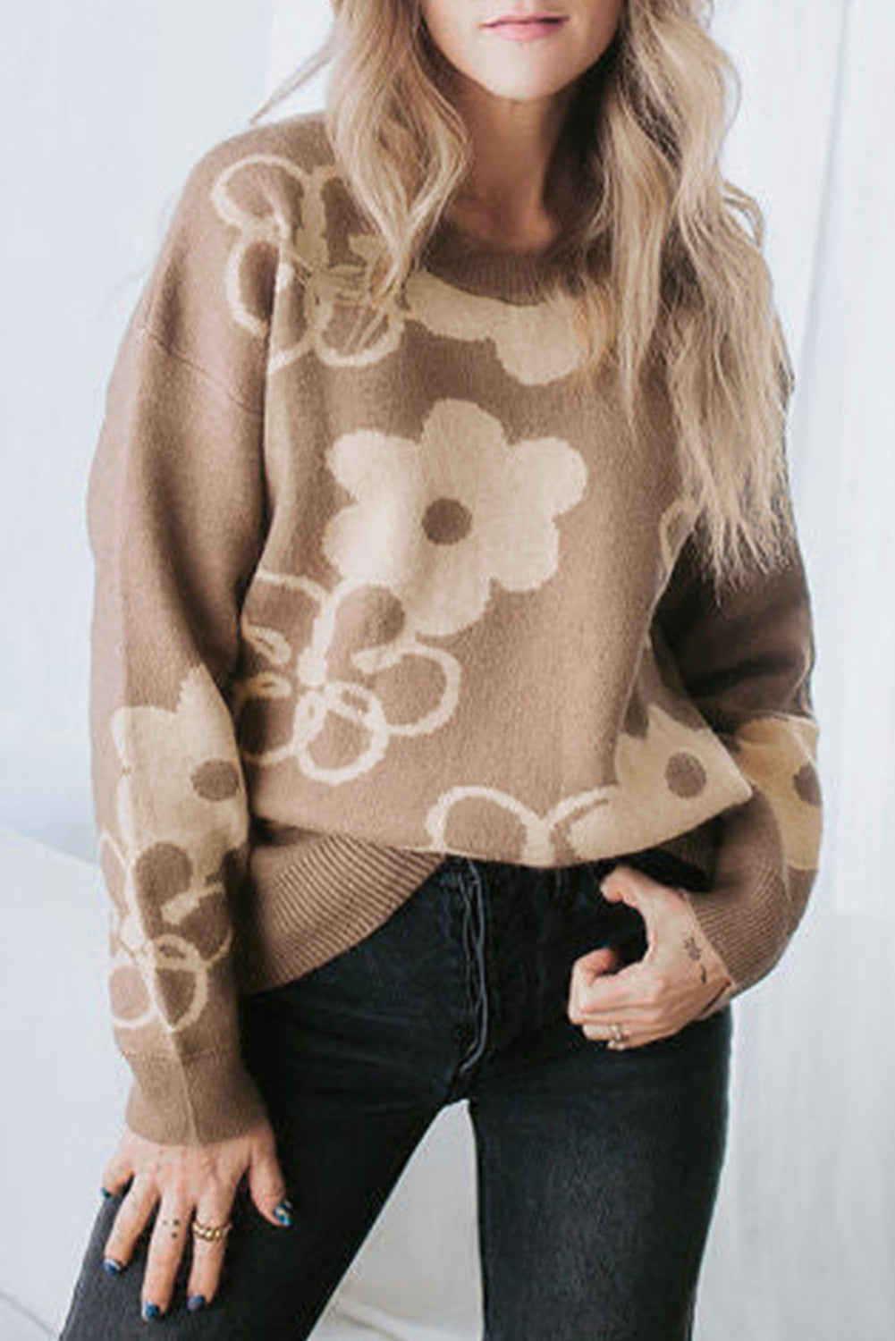 Variant image for Damen-Strickpullover, leichte Passform, hochwertiger Stoff-1