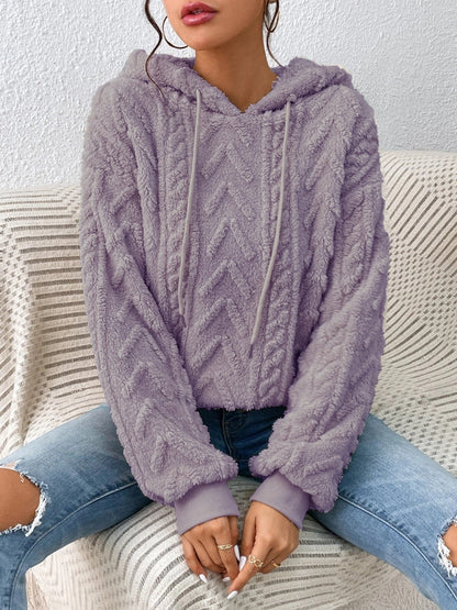 Damen-Hoodie, lässig, Design, weiche Stoffmischung-4