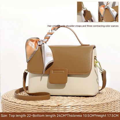 Damen Schultertasche Vielseitiger PU-Leder Elegantes Design mit Doppelte Schulterriemen-6