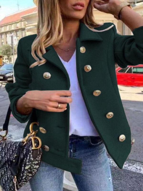 Variant image for Damen Blazer Doppelknöpfiges Polyester mit goldenen Details-29